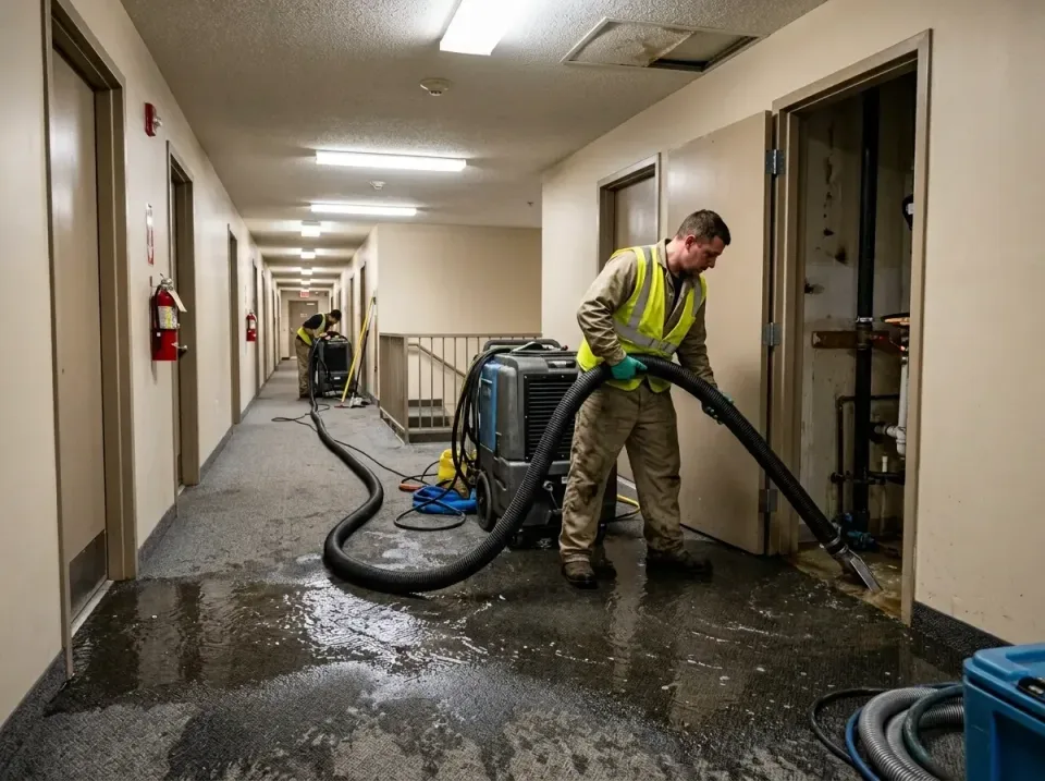 multi-unit-apartment-hallway-f-005 — frequently asked questions, Emergency Burst Pipe Water Extraction & Removal in Stephenv…